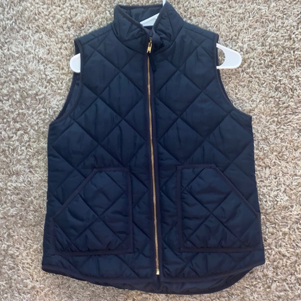 Navy j crew vest